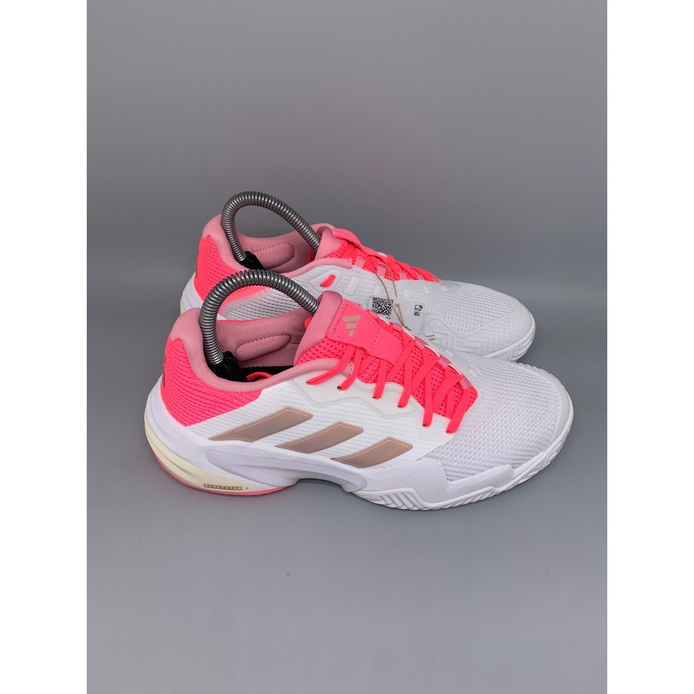Adidas Barricade 13 W White Pink Tennis Shoes JP9842 Women's Sz 7 NWT
